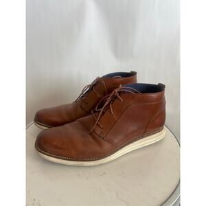 COLE HAAN ORIGNAL GRAND CHUKKA BOOTS WOODBURY/IVORY LACE UP SIZE 11M